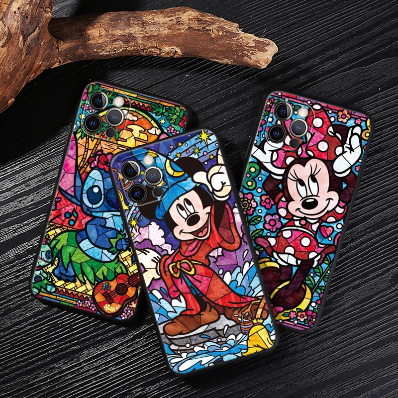Apple Iphone 15 - Disney Boyalı Resimli Minnie Mickey Kılıfı