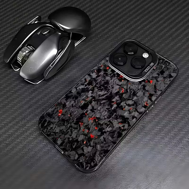 Xiaomi Redmi Note 13 - Geometrik Karbon Fiber Desenli Telefon Kılıfı