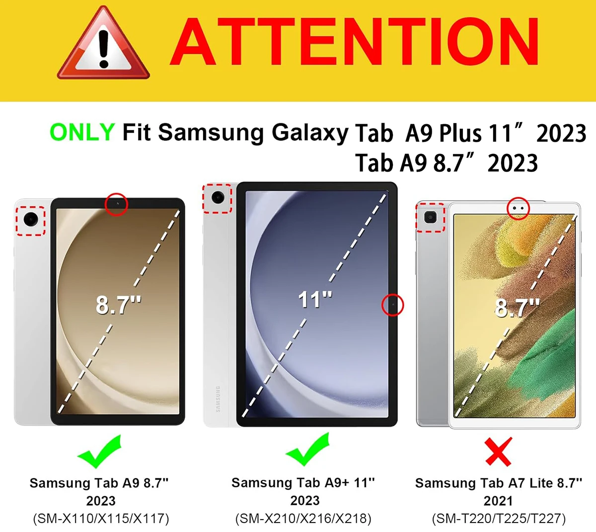 Samsung Galaxy 2023 Tab A9 SM- - Samsung Tablet A9 Accessories incelemesi ve fiyatı